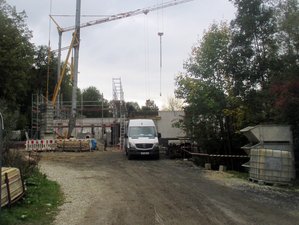 Wir besuchten den Rohbau der neuen Kita