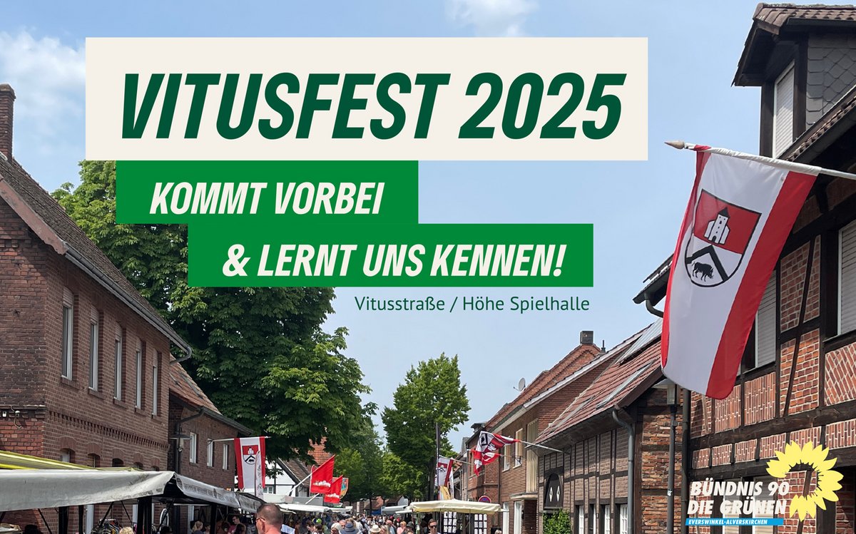 Vitusfest 2025, wie immer mit uns Vitus-Grünen